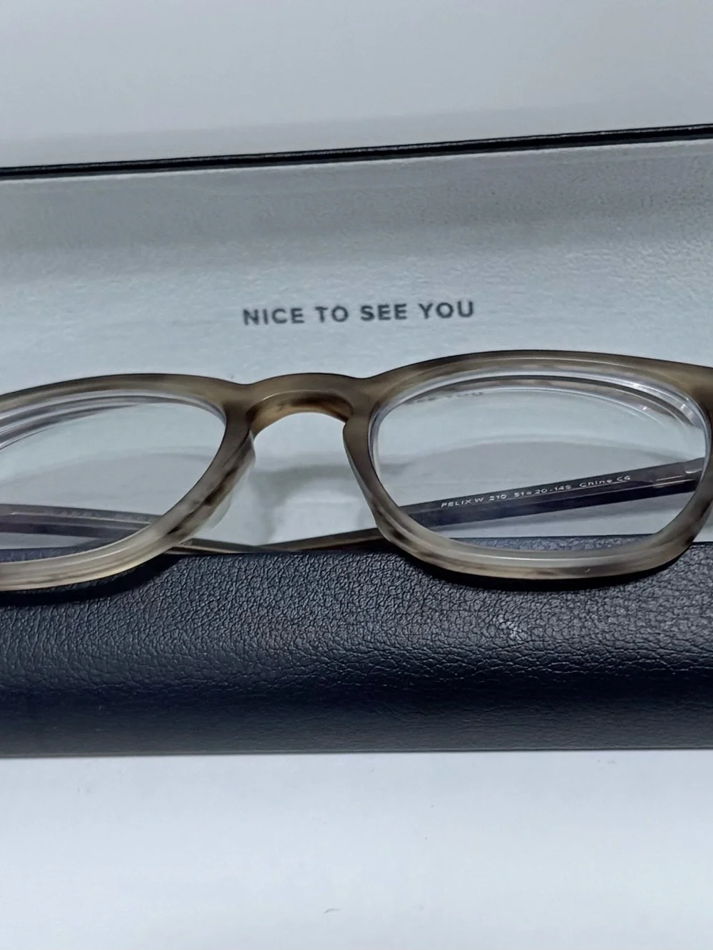 Warby Parker Women's Taupe Translucent Glasses & Case